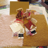 Miniature Teddy Bear Double Kit Peanut and Rosie 3.5 inch by Make A Teddy