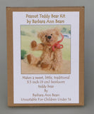 Peanut 3.5 inch Miniature Teddy Bear Kit by Make A Teddy
