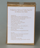 Content list for Podgerson kit by Make A Teddy in its kit box