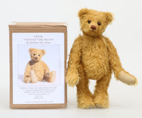 Rafferty Traditional Mohair Heirloom Teddy Bear Kit. A jointed teddy bear kit by Make A Teddy to make a 11 inch (28 cm) teddy bear. Rafferty is a very sweet teddy bear, he's quite easy to make , but not as easy as Francis or Makepeace as he has a centre seam, if you have made a few teddy bears before you should be able to make Rafferty without any problems. 