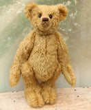 The Chester Teddy Bear pattern makes a large, classical, traditional mohair Barbara-Ann Bear about 21 inches (53cm) tall. 
A teddy bear sewing pattern to make a large, elegant, traditional mohair artist teddy bear with a centre seam in his head gusset, a long snout, a hump and long arms and legs