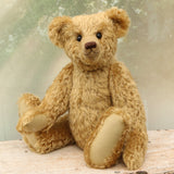 The Chester Teddy Bear pattern makes a large, classical, traditional mohair Barbara-Ann Bear about 21 inches (53cm) tall. 
A teddy bear sewing pattern to make a large, elegant, traditional mohair artist teddy bear with a centre seam in his head gusset, a long snout, a hump and long arms and legs