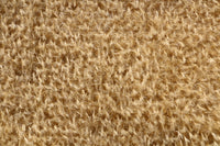 Biscuit 9 mm quite sparse, straight pile, mohair for teddy bears with a soft faded gold pile and backing by Make A Teddy