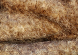 Chocolate Chip Truffle 25 mm (one inch) chestnut brown tipped beige dense, distressed mohair for teddy bears with a beige backing Chocolate Chip Truffle is a gorgeous chestnut brown-tipped beige mohair with a soft and fluffy 1 inch pile. It's a great colour and texture for medium and large teddy bears. The backcloth is also beige meaning that if you trim the snout of your bear it will have a pale beige snout and an interesting mottled brown and cream colouring. 