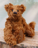 This is the bear, Horatio, we made using our Ginger Spice 24mm cinnamon mohair, Horatio was about 15 inches tall