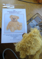 Josh PRINTED sewing pattern by Barbara-Ann Bears for a traditional jointed 11 inch teddy bear
