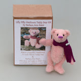 Lilly Pilly Mohair Teddy Bear Kit. A jointed teddy bear kit by Make A Teddy to make a 7.5 inch/19 cm teddy bear. We have created this kit with everything you need apart from scissors and a few things you will have at home. The instructions are thorough but we are on hand for extra support by phone