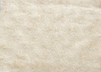 Mallow 20 mm, dense, slightly distressed, nearly white mohair for teddy bears and pandas Mallow is nearly white, it isn't a dazzlingly bright colour but a gentle soft natural colour, like a sheep' wool . It's a great colour and texture for medium and large traditional teddy bears and particularly pandas especially when coupled with our Pickled Walnut mohair.