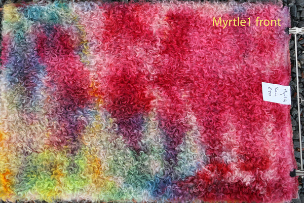 Myrtle1 25mm hand dyed teddy bear mohair by Make A Teddy