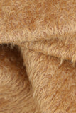Peanut Relish 12 mm quite sparse, distressed (ratinee) mohair for teddy bears with a caramel pile and pale tan backing This has a moderately short, distressed, fairy sparse, caramel gold (quite like a peanut's colour) pile and a pale tan backing, which helps make your bear's face stand out.  It's a great colour for smaller traditional teddy bears, or larger bears that you want to look old and loved. 