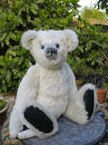 A bear made in one of our bear making workshops using the Winston pattern