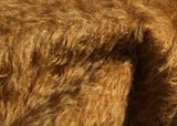 Warm Cinnamon mohair has a wonderful antique gold, distressed. The mohair has an old or vintage feel, It's a great colour for smaller traditional teddy bears, or larger bears that you want to look old and loved. 