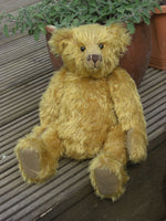 Fosdyke PRINTED traditional jointed mohair 14 inch teddy bear sewing pattern by Barbara-Ann Bears