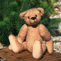 DJ PRINTED traditional jointed mohair teddy bear sewing pattern by Barbara-Ann Bears